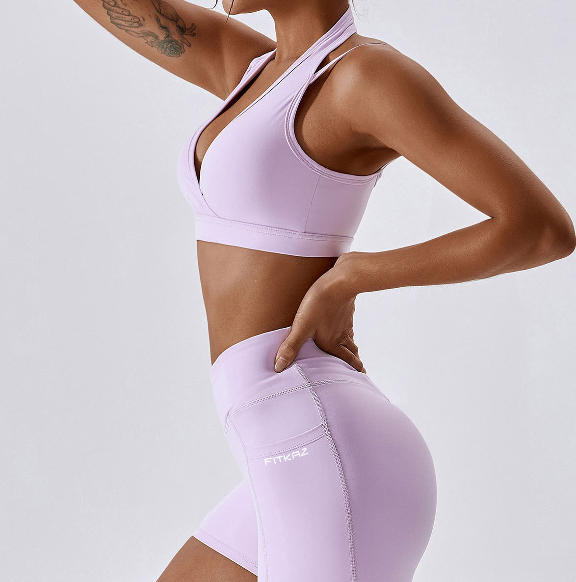 Quick Dry Breathable Deep V Sports Bra
