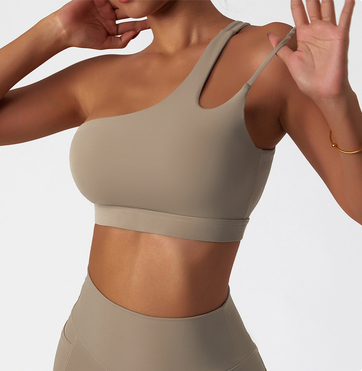 Inrregular One Shoulder High Intensity Sports Bra