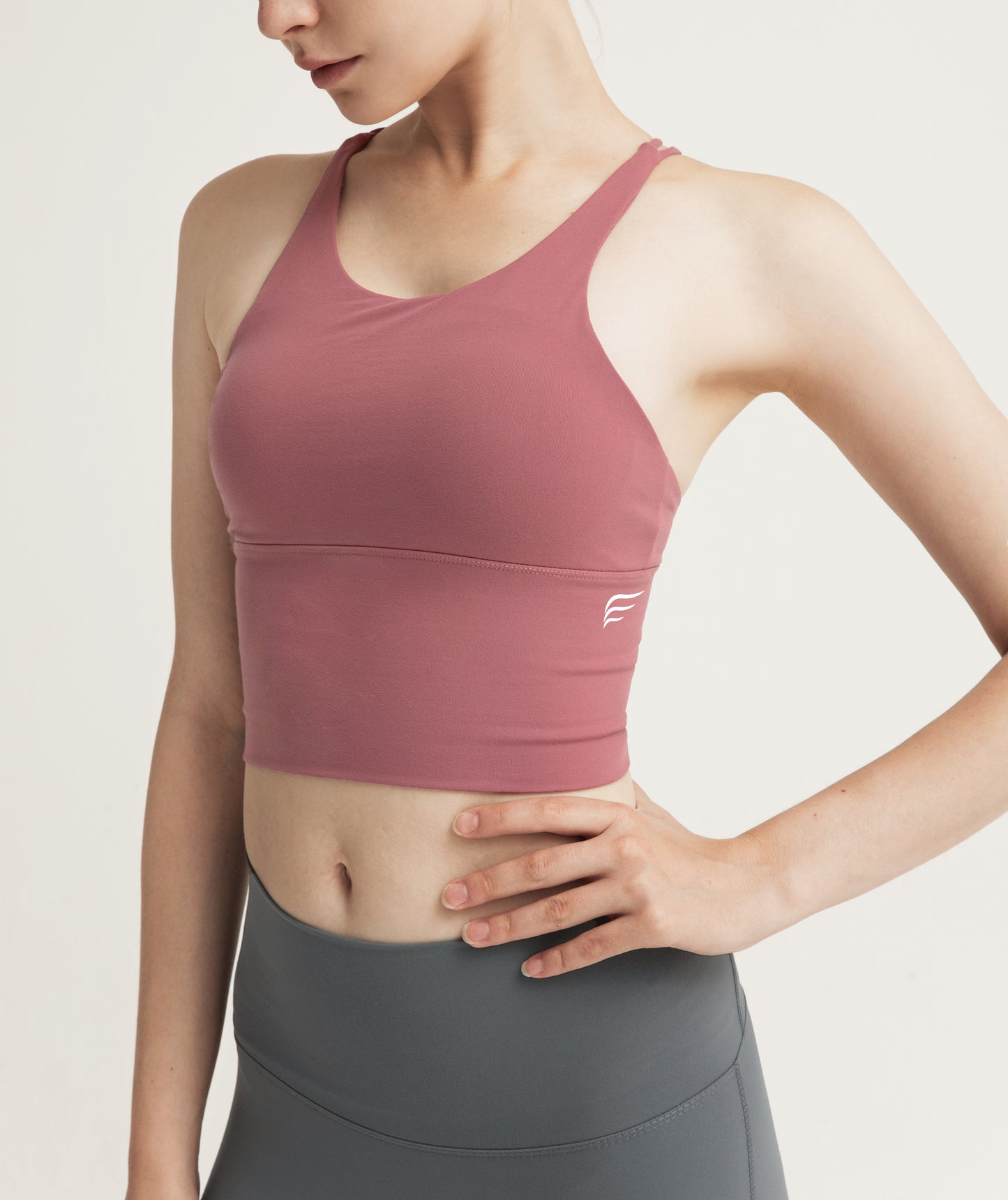 Thin Straps Ladder Crossed Back Beauty Push Up Sports Bra