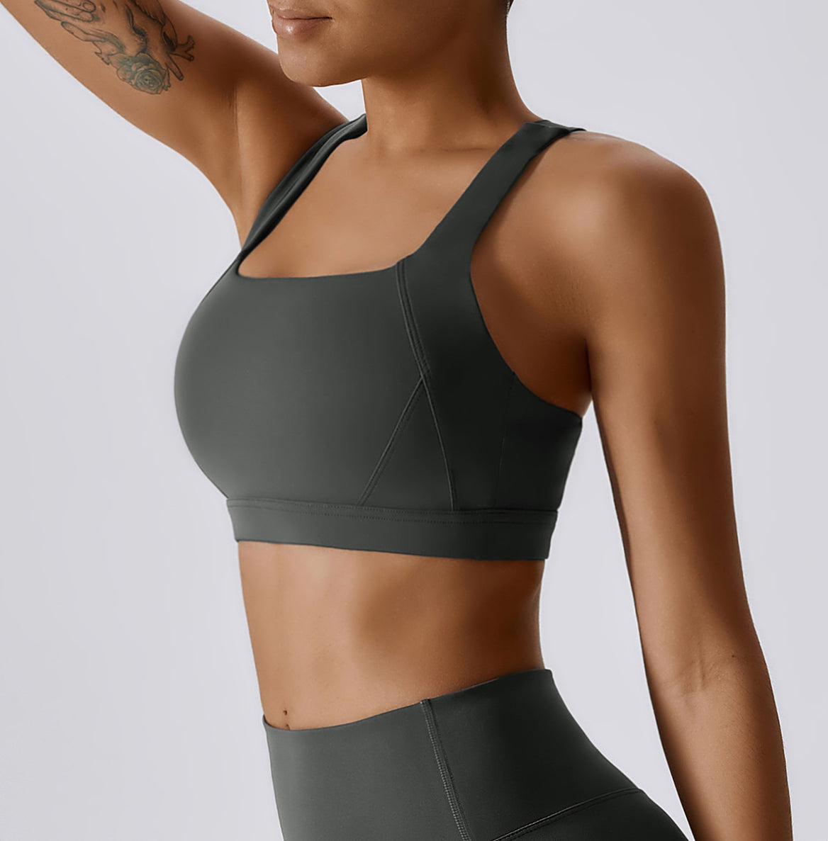 Crossed Back Beauty High Intensity Sports Bra