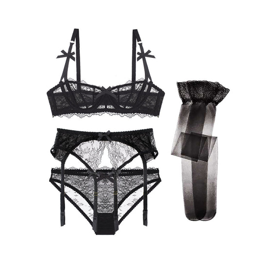 Psyche Intimates Briefs Set Black