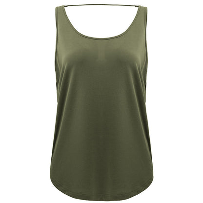 Thin Strapes Back Beauty Loose Vest Sports Top