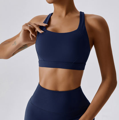 Crossed Back Beauty High Intensity Sports Bra