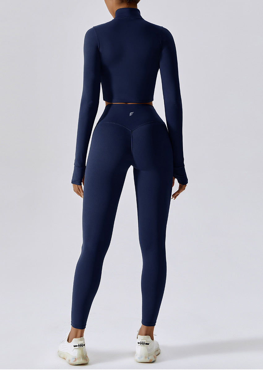 Quick Dry Crop Top Sports Jacket