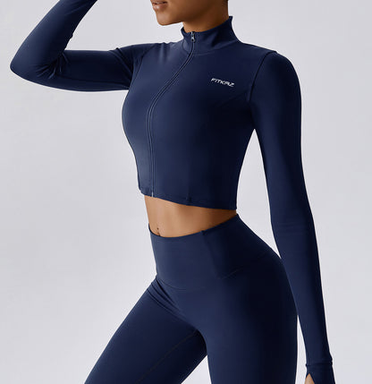 Quick Dry Crop Top Sports Jacket