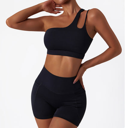 Inrregular One Shoulder High Intensity Sports Bra