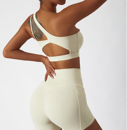 Inrregular One Shoulder High Intensity Sports Bra