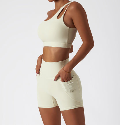 Inrregular One Shoulder High Intensity Sports Bra