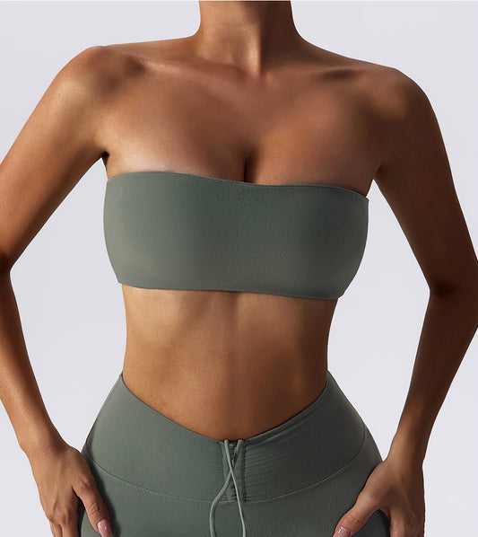 Flash Sale - Skin Touch One Piece Tube Top Sports Bra