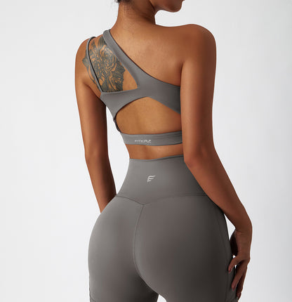 Inrregular One Shoulder High Intensity Sports Bra