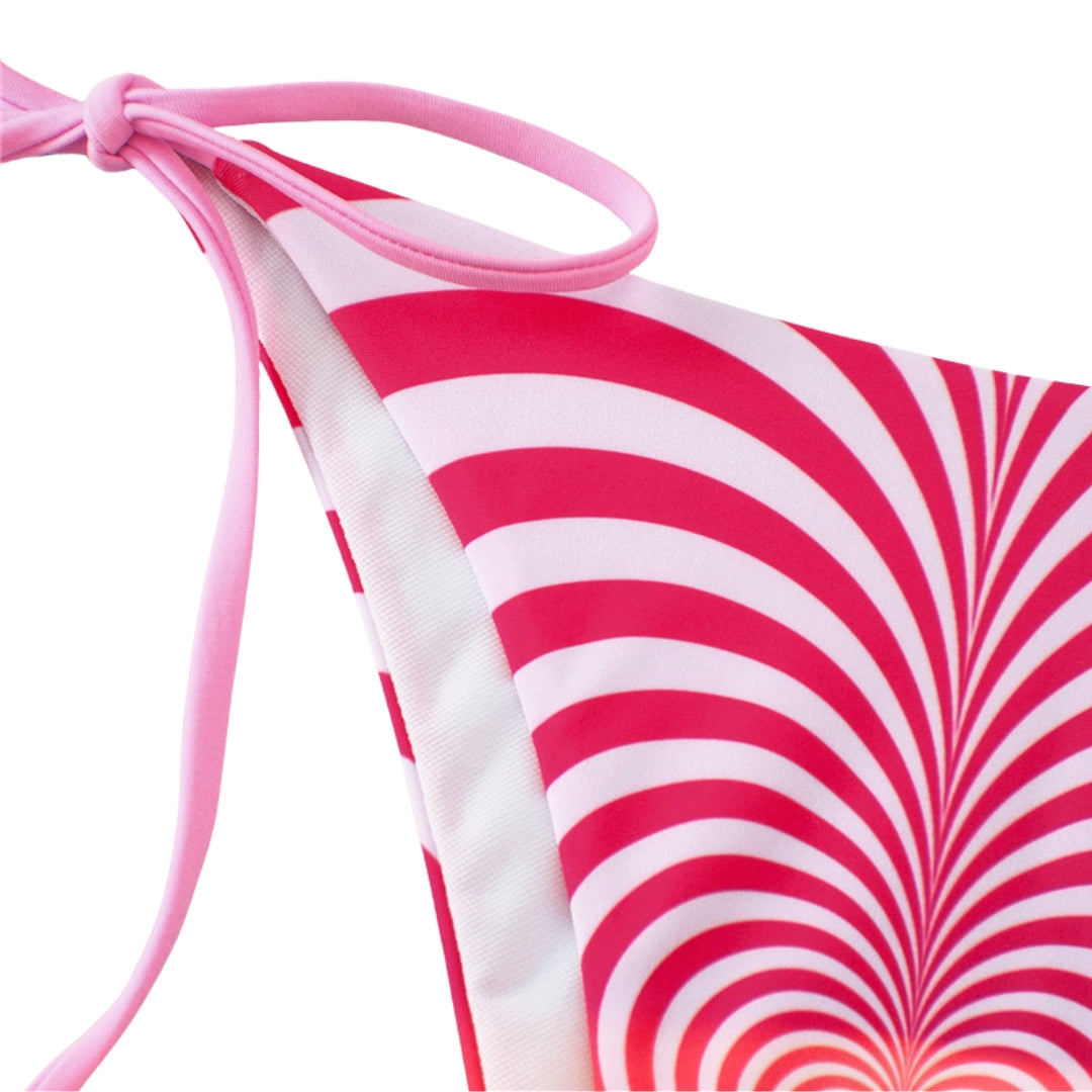 Y2K Love Vortex Straps Triangle Bikini