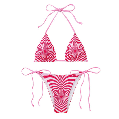 Y2K Love Vortex Straps Triangle Bikini