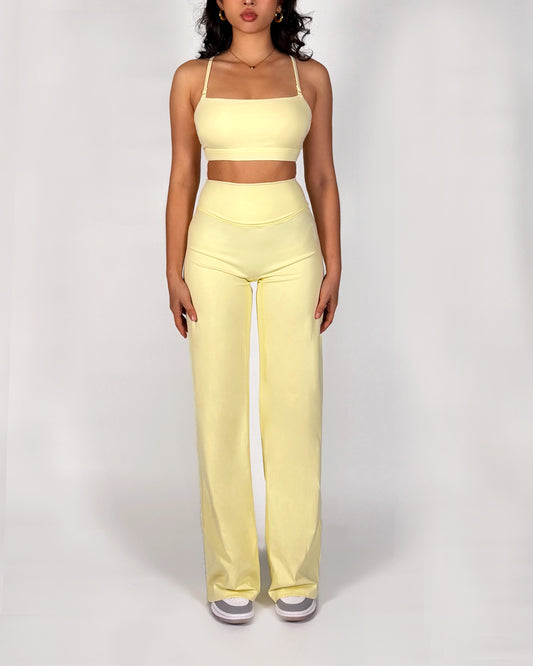 26’ Butter Yellow Sport Pants