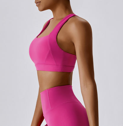 Crossed Back Beauty High Intensity Sports Bra