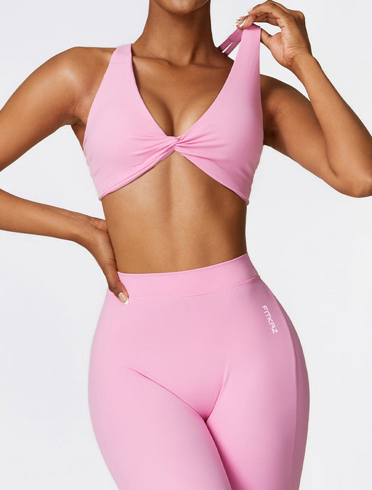 Sanded Quick Dry Beauty Back Bikini Sports Bra