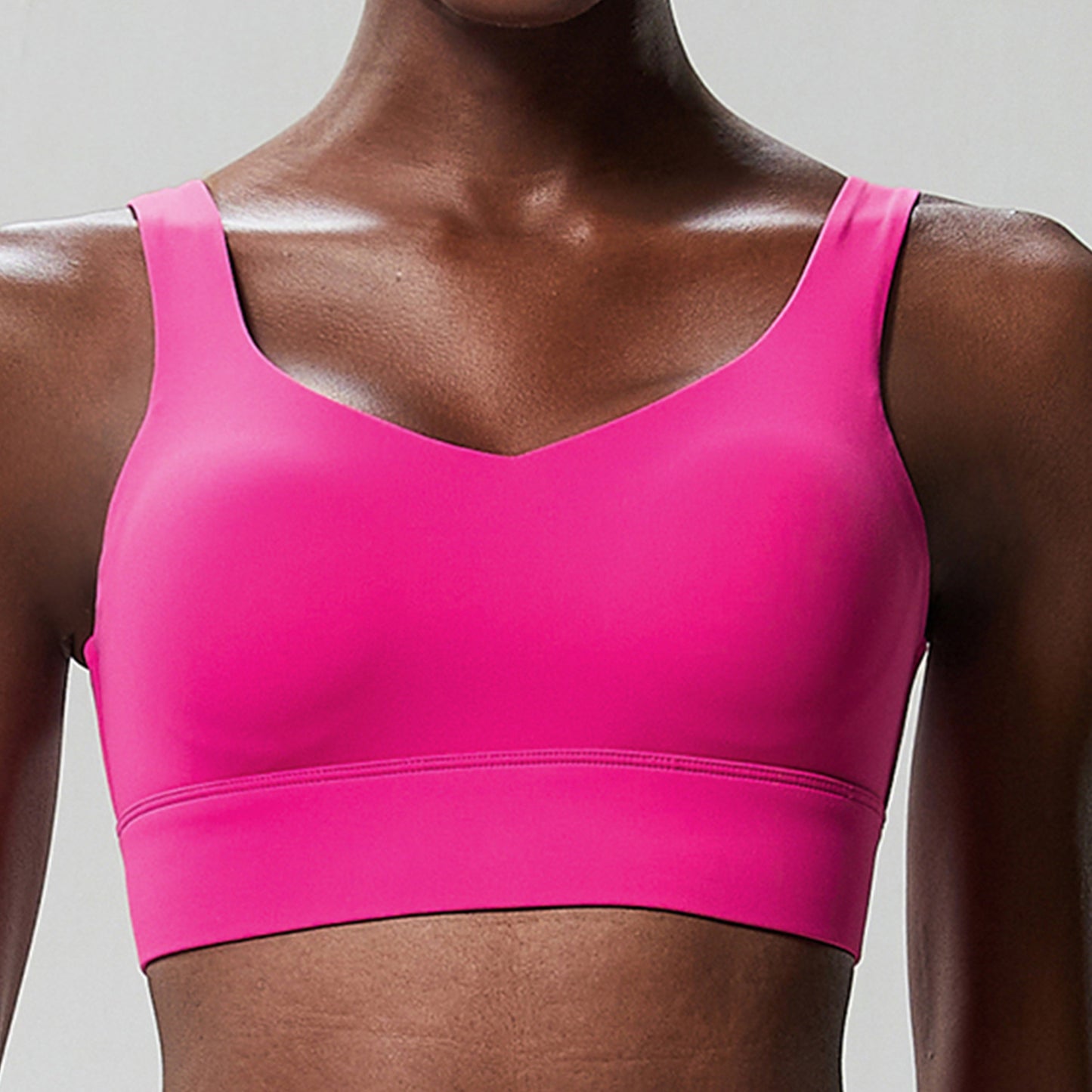 Fixed Pads Push Up High Intensity Sports Bra
