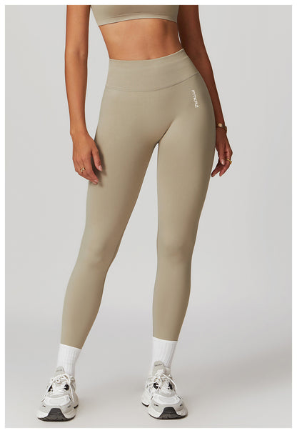 Seamless Knitted Mid High Waist High Intensity Peach Booty Sports Leggings