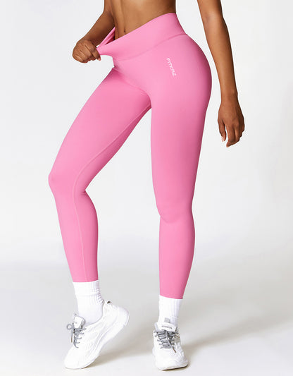 Flash Sale - Knitted Seamless V Shape Back Peach Booty Leggings