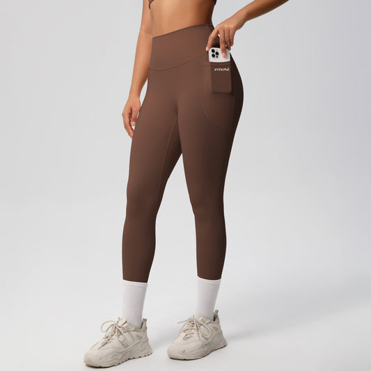 Classic All Star Pockets Chestnut Sports Leggings