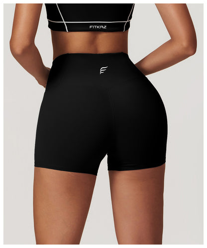 Skin Touch White Doodle Lines Sports Shorts
