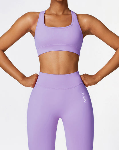 Flash Sale - Knitted High Intensity Crossed Back Sports Bra