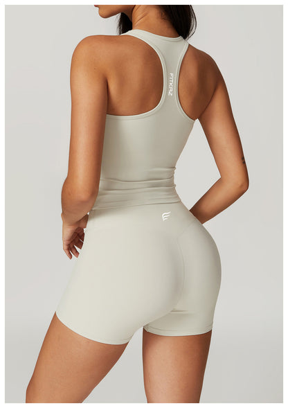 Square Neck Push Up Racer Back Sports Tank Top