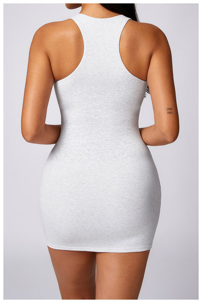 Basic Beauty Racer Back Slim Fit Slip Dress