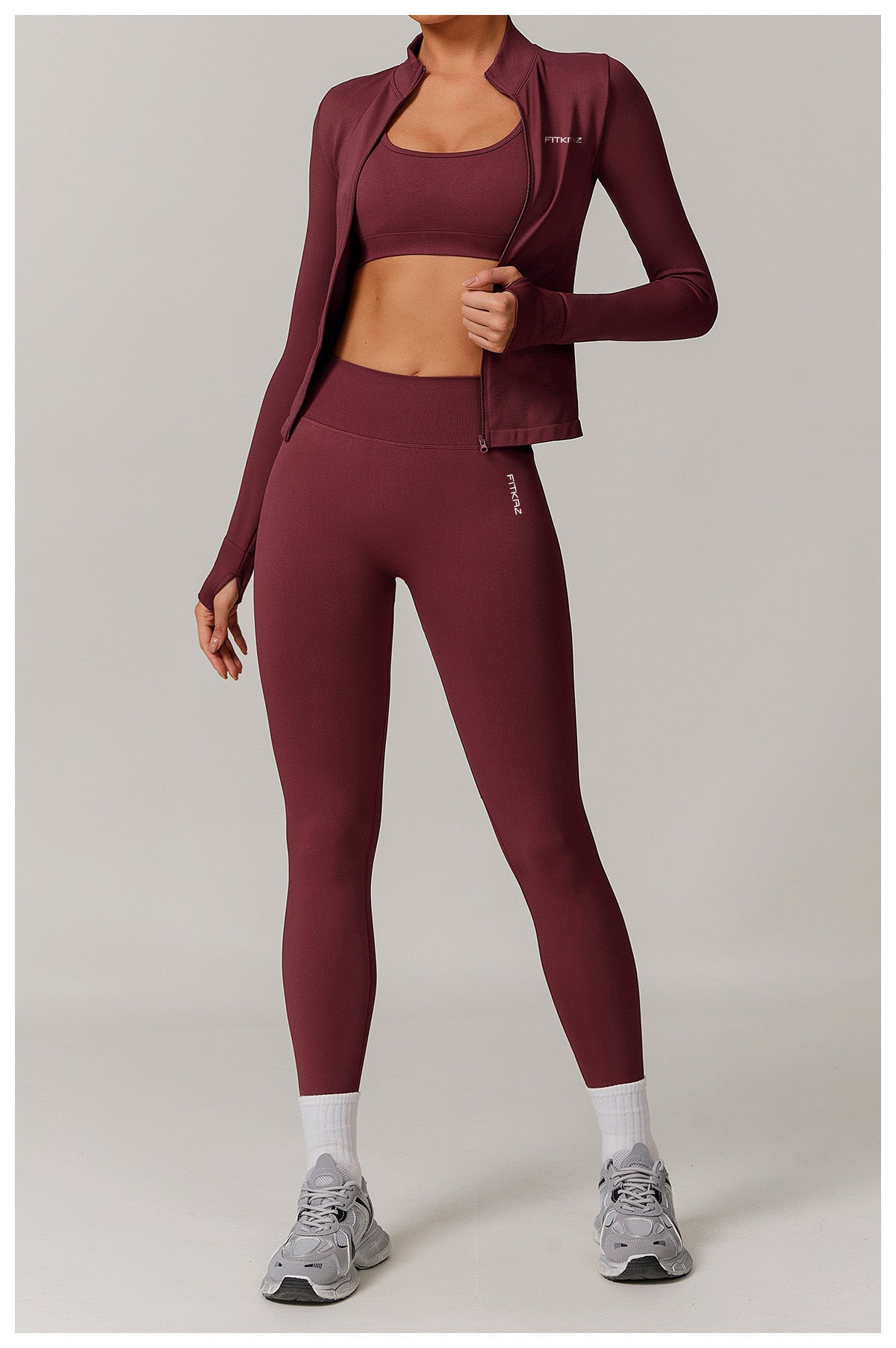 Knitted Seamless V Shape Back Peach Booty Leggings