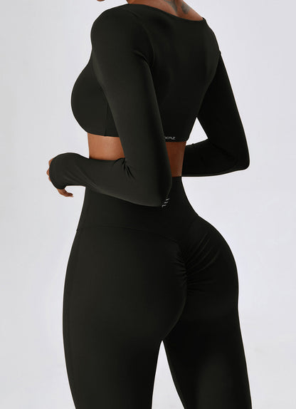 SkinTouch Square Neck Long Sleeves Sports Bra