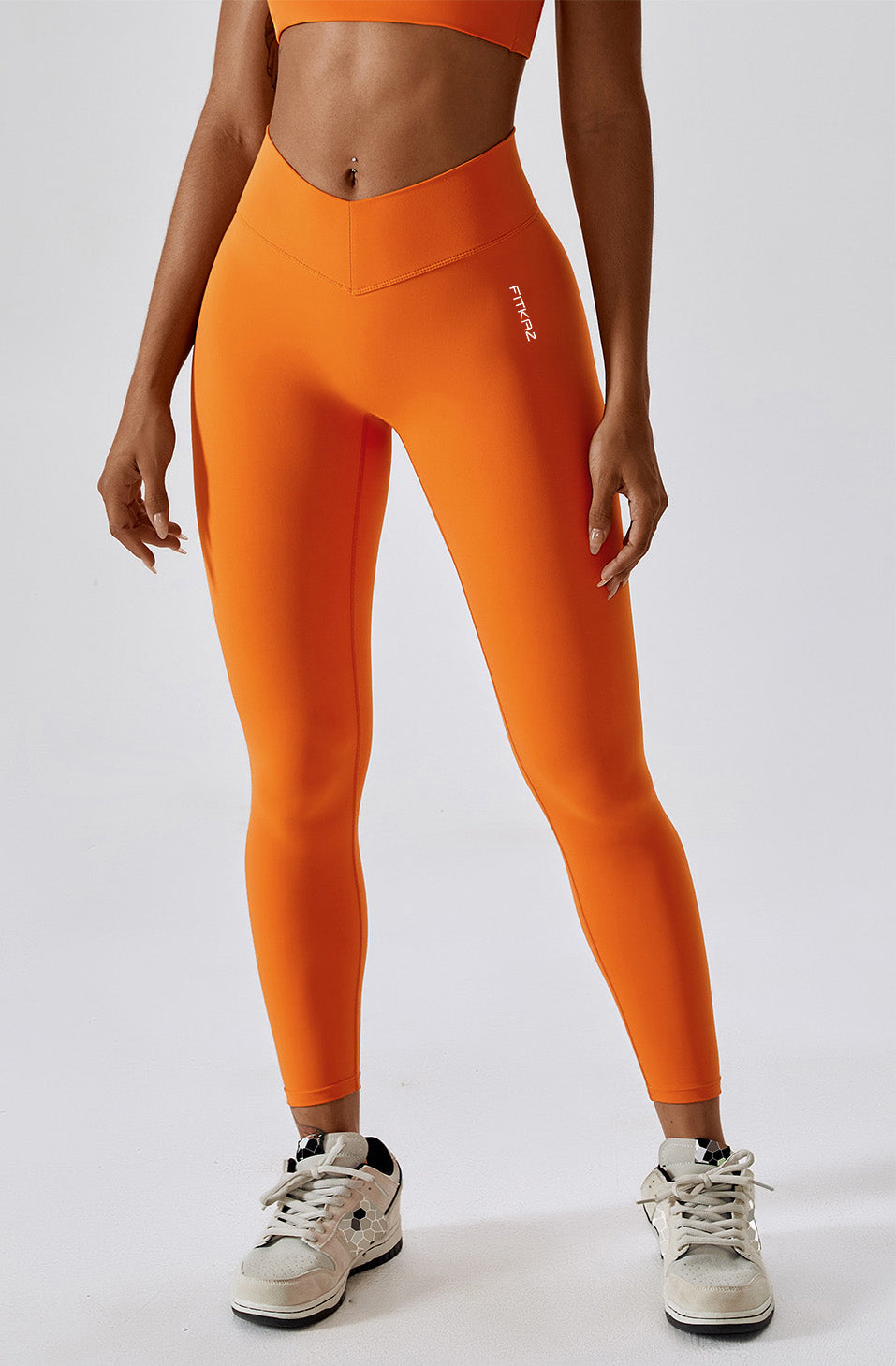 Flash Sale - Skin Touch V Shape Waist Peach Booty Leggings