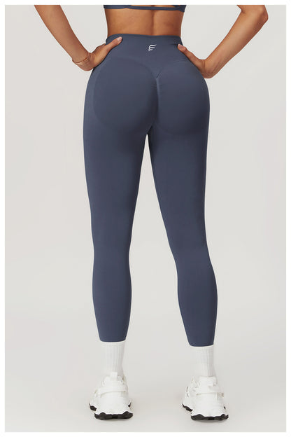 Seamless Knitted Mid High Waist High Intensity Peach Booty Sports Leggings
