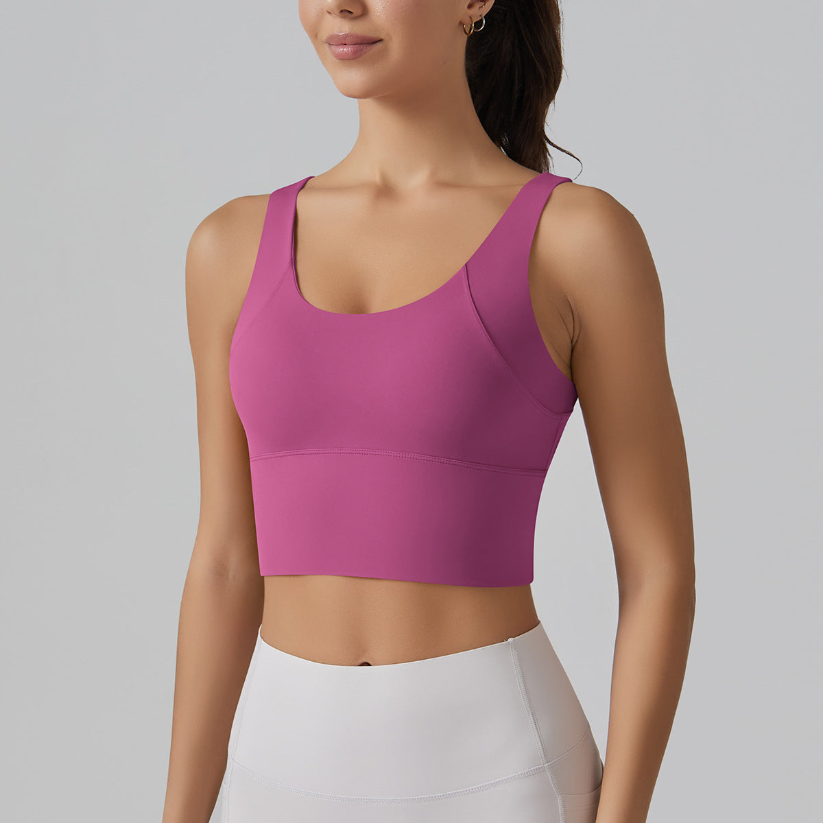 Full Coverage Deep V Back Beauty High Intensity Sports Bra