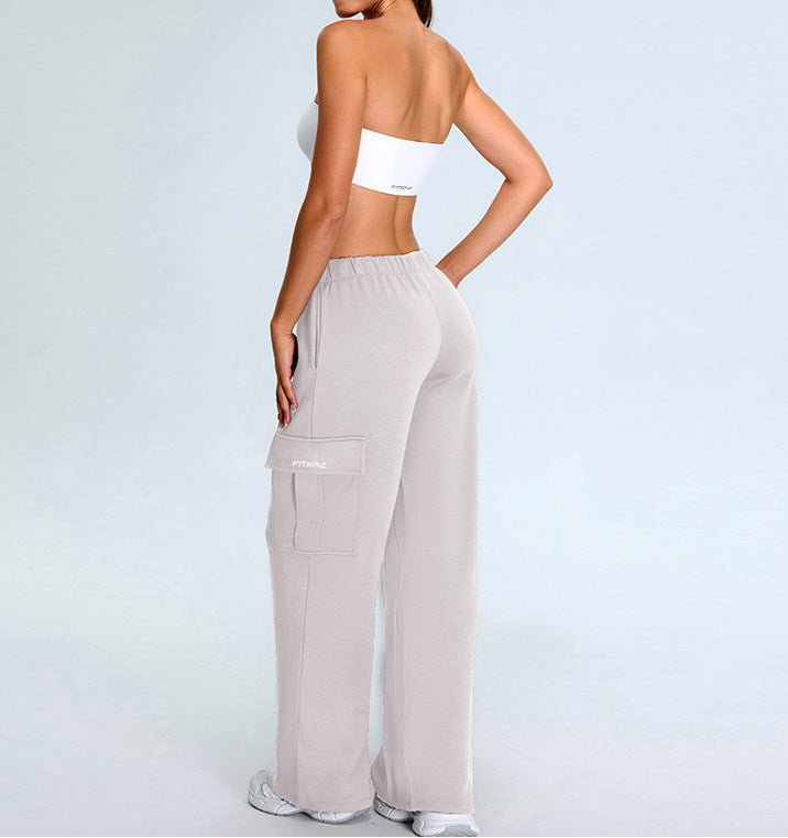 Rib Knit One Piece Tube Top Sports Bra