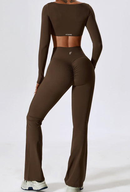 SkinTouch Square Neck Long Sleeves Sports Bra