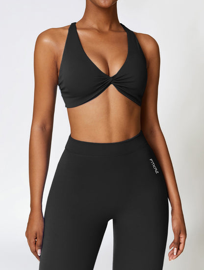 Sanded Quick Dry Beauty Back Bikini Sports Bra
