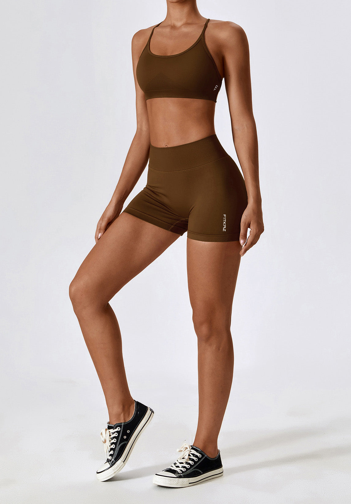 Seamless Knitted Back Beauty Sports Set