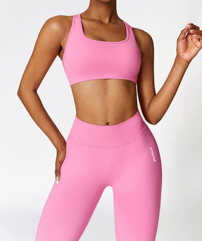 Flash Sale - Knitted High Intensity Crossed Back Sports Bra