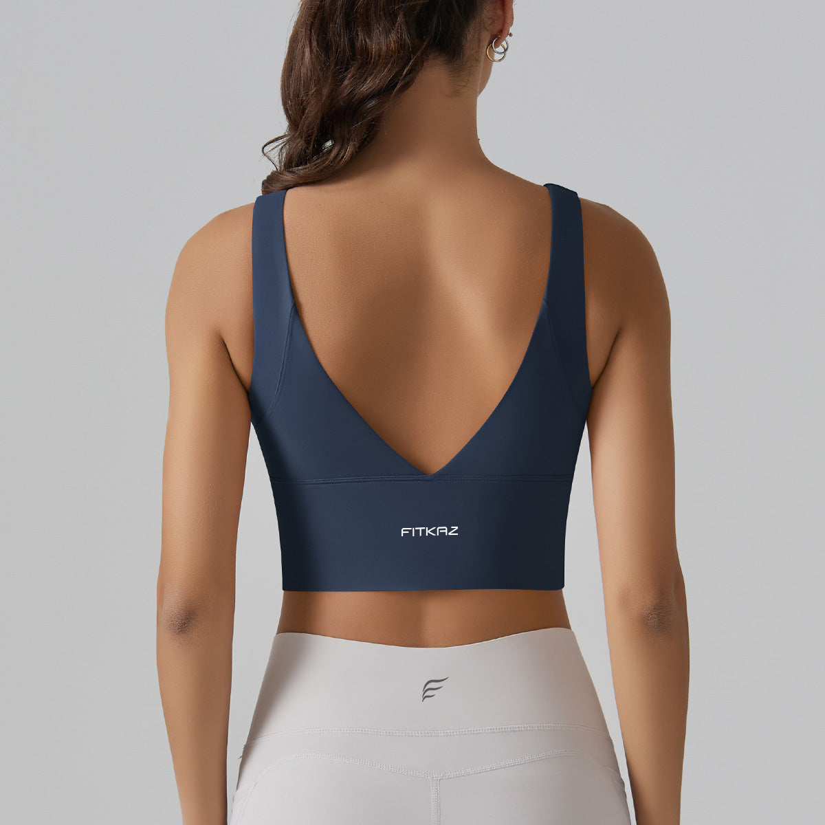 Full Coverage Deep V Back Beauty High Intensity Sports Bra