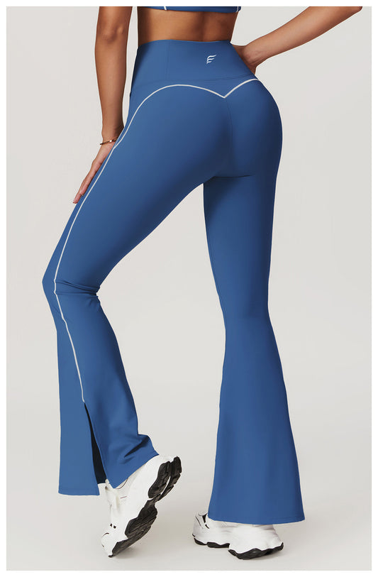 Skin Touch White Doodle Lines Sports Pants