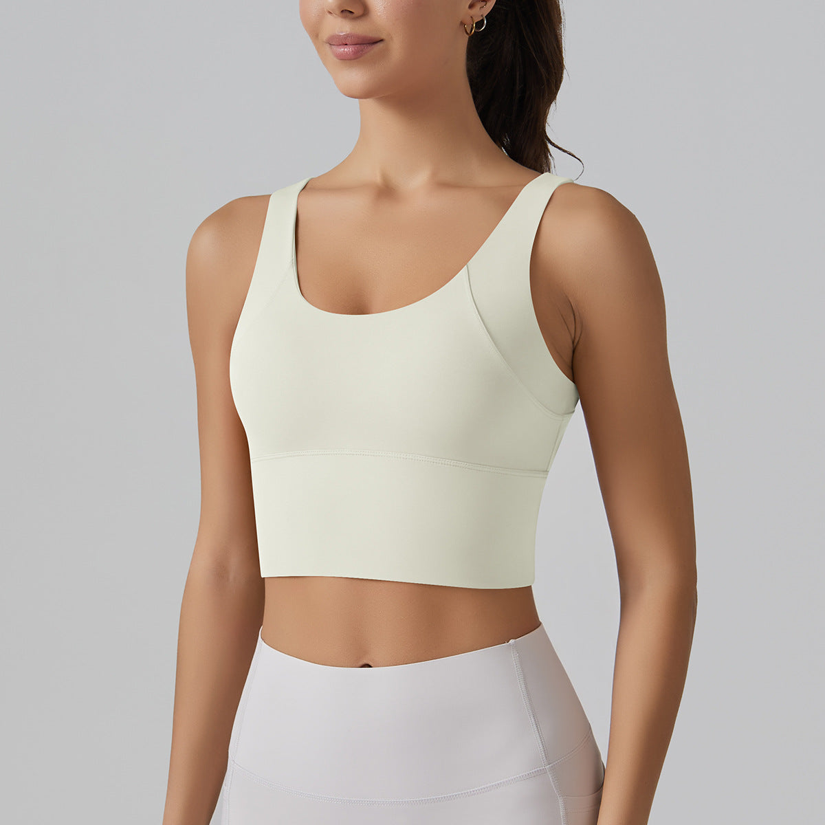 Full Coverage Deep V Back Beauty High Intensity Sports Bra