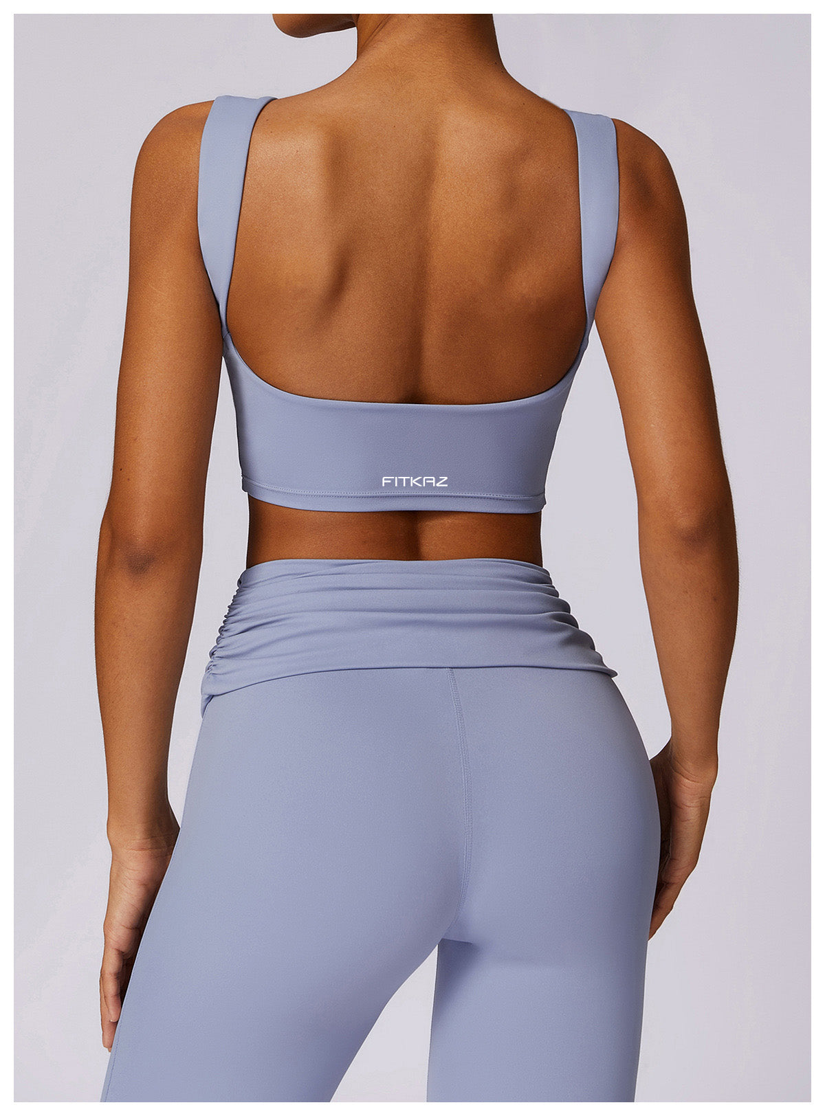 Total Backless Flat Neck Casual Sports Top