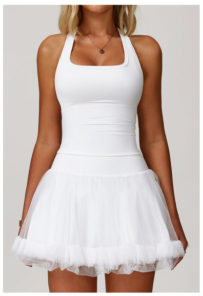 Square Neck Push Up Racer Back Sports Tank Top