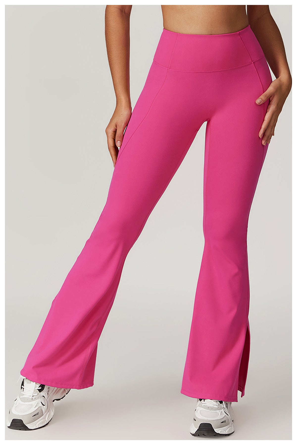 High Waist Casual Splicing Cloudy Touch Boot Cut Sports Pants