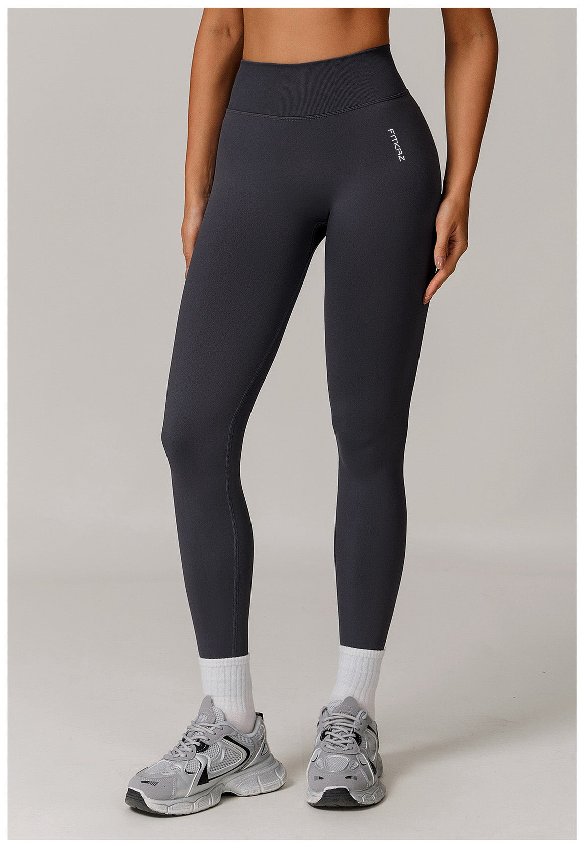 Knitted Seamless V Shape Back Peach Booty Leggings