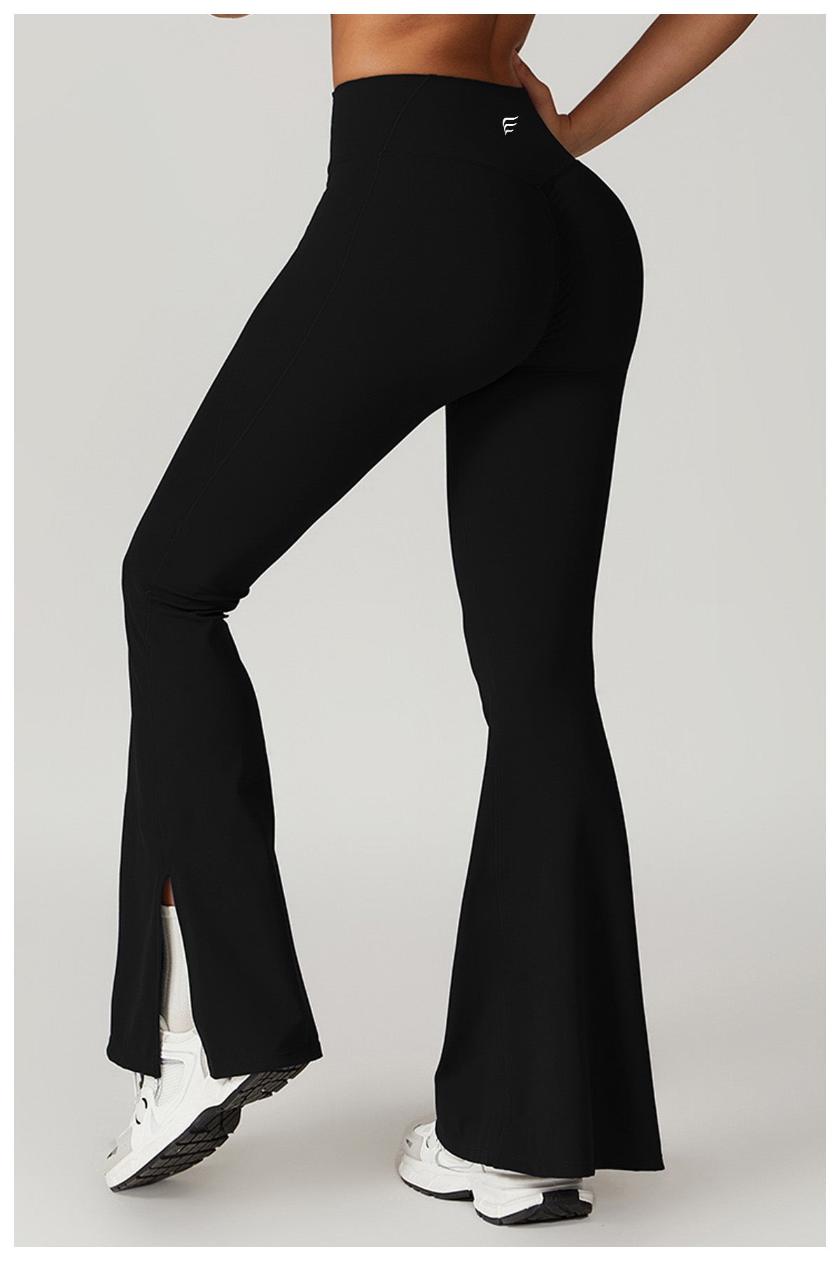 High Waist Casual Splicing Cloudy Touch Boot Cut Sports Pants