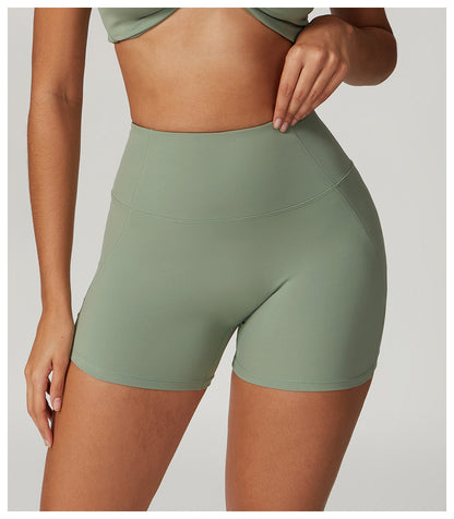 High Waist Casual Splicing Cloudy Touch Sports Shorts
