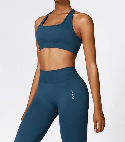 Flash Sale - Knitted High Intensity Crossed Back Sports Bra