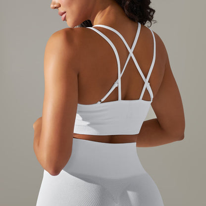 Happy Price Series Vertical Line Stretchy 4 Piece Sports Set