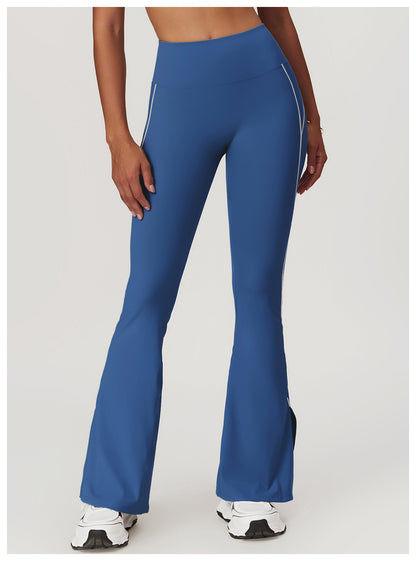 Skin Touch White Doodle Lines Sports Pants