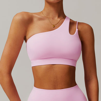 Inrregular One Shoulder High Intensity Sports Bra